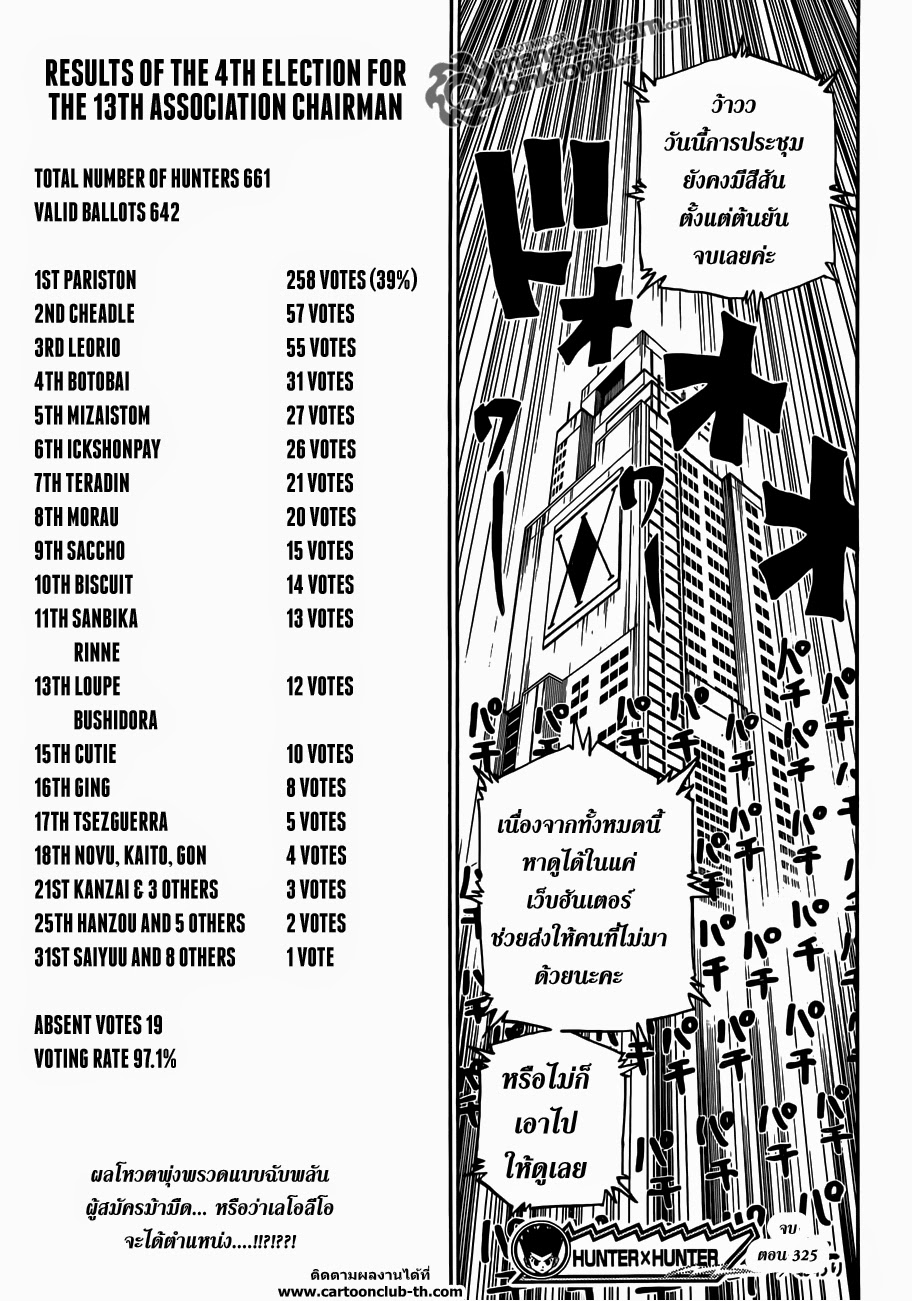 Hunter x Hunter ตอนที่ 325 page 18